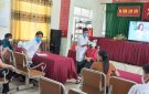 Thị trấn Lam Sơn tổ chức test nhanh kháng nguyên cho BCĐ và tổ giám sát phòng chống dịch các khu phố trên địa bàn
