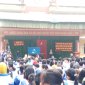 thị trấn Lam Sơn tổ chức tuyên truyền cho các em học sinh về hàng hóa không rõ nguồn gốc và không đảm bảo VSATTP